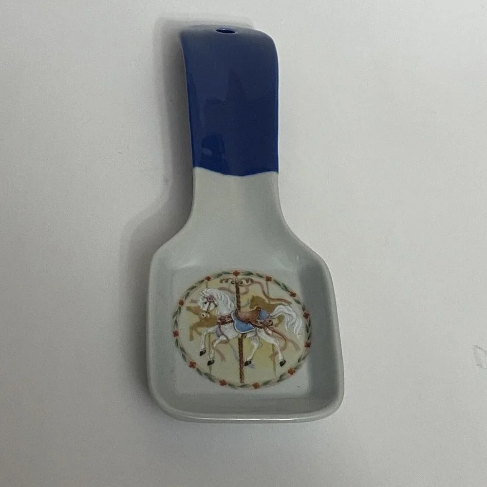 Otagiri‎ ceramic Carousel Horse Spoon Rest 9